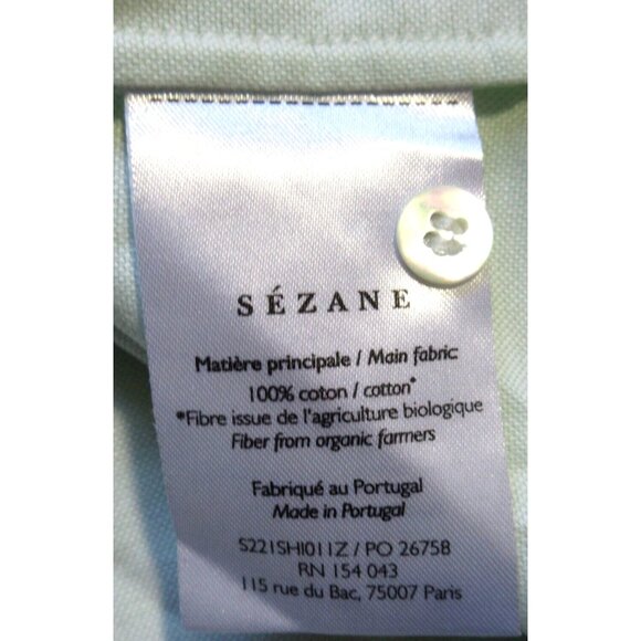 Sezane Pastel Colorblock Button Down Shirt - Picture 4 of 5